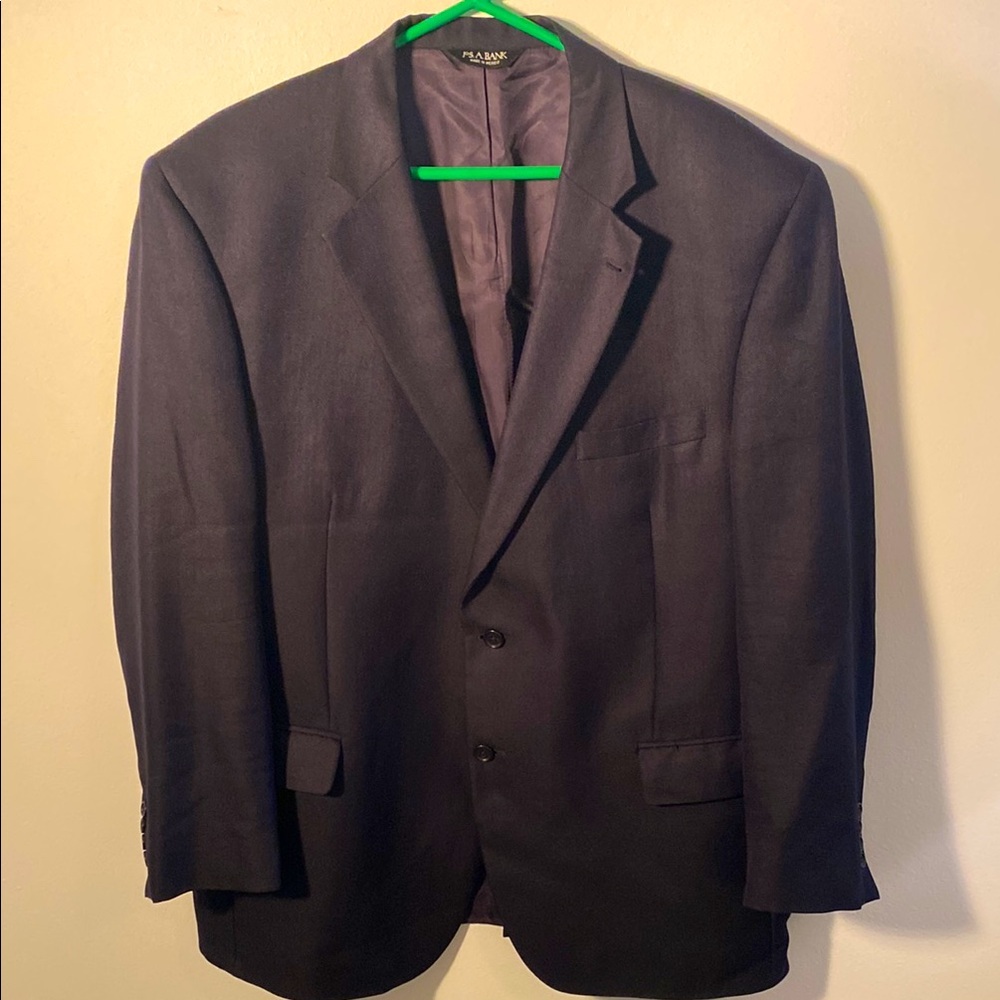 Jos. A. Bank Black Blazer with Structured Shoulders